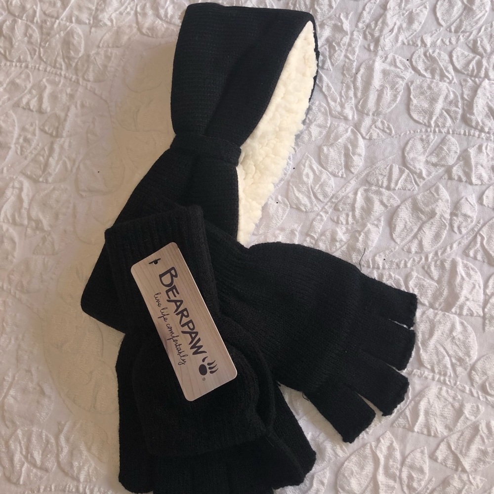 Brand new BearPaw mittens and headband
